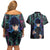 Ritsu Kageyama - Mob Psycho 100 Couples Matching Off Shoulder Short Dress and Hawaiian Shirt Anime Style