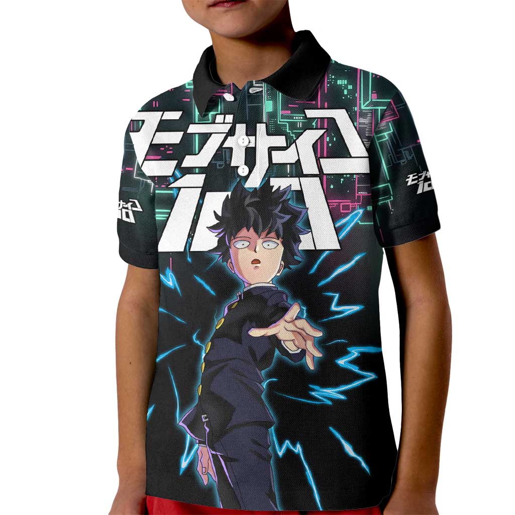 Ritsu Kageyama - Mob Psycho 100 Kid Polo Shirt Anime Style