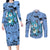 Happy - Fairy Tail Couples Matching Long Sleeve Bodycon Dress and Long Sleeve Button Shirt Anime Mix Manga Style