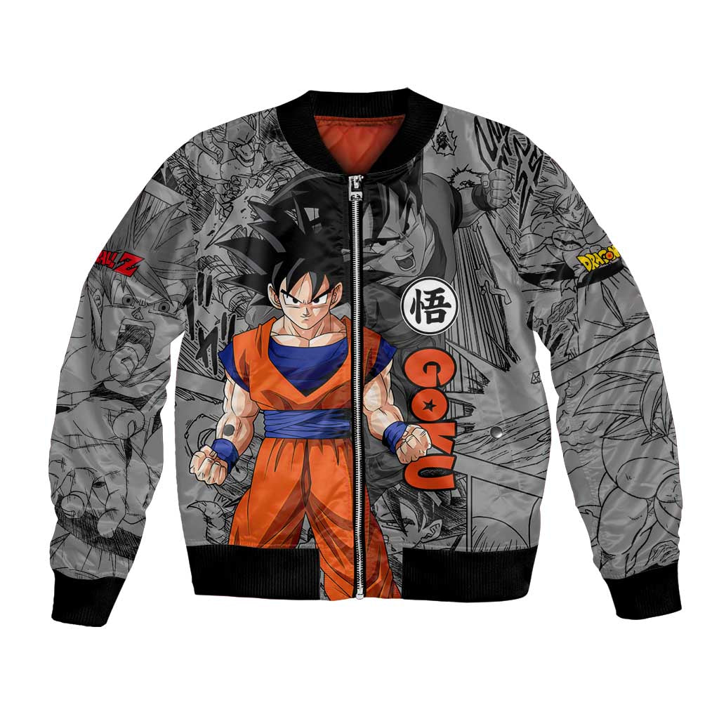 Goku - Dragon Ball Bomber Jacket Anime Mix Manga Style