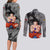 Goku - Dragon Ball Couples Matching Long Sleeve Bodycon Dress and Long Sleeve Button Shirt Anime Mix Manga Style