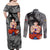 Goku - Dragon Ball Couples Matching Off Shoulder Maxi Dress and Long Sleeve Button Shirt Anime Mix Manga Style