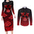 Hatake Kakashi - Naruto Couples Matching Long Sleeve Bodycon Dress and Long Sleeve Button Shirt Anime Style