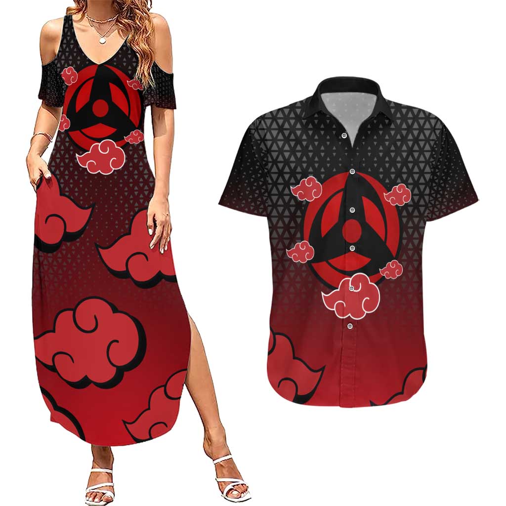 Hatake Kakashi - Naruto Couples Matching Summer Maxi Dress and Hawaiian Shirt Anime Style