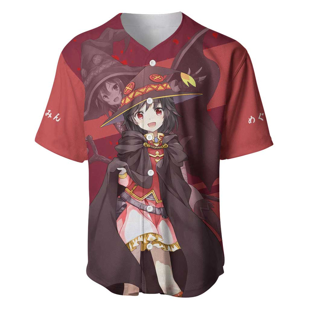 Megumin KonoSuba Baseball Jersey Mix Anime Style