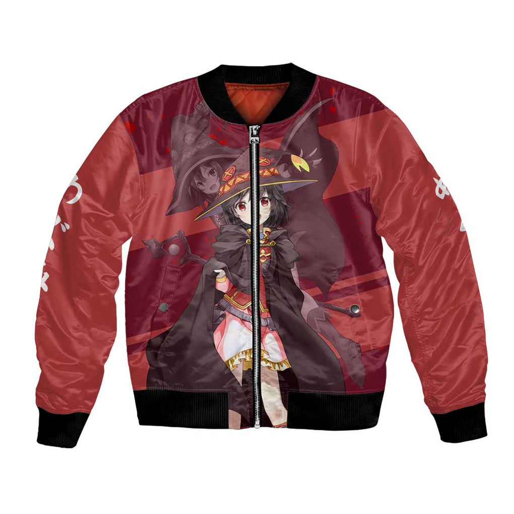 Megumin KonoSuba Bomber Jacket Mix Anime Style