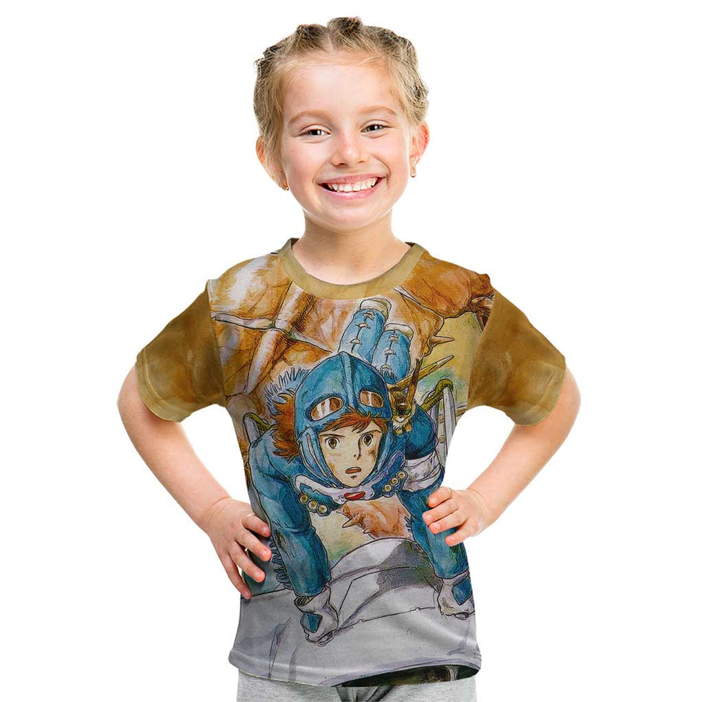 Trippy Nausicaa of the Valley of the Wind Studio Ghibli Kid T Shirt Trippy Style