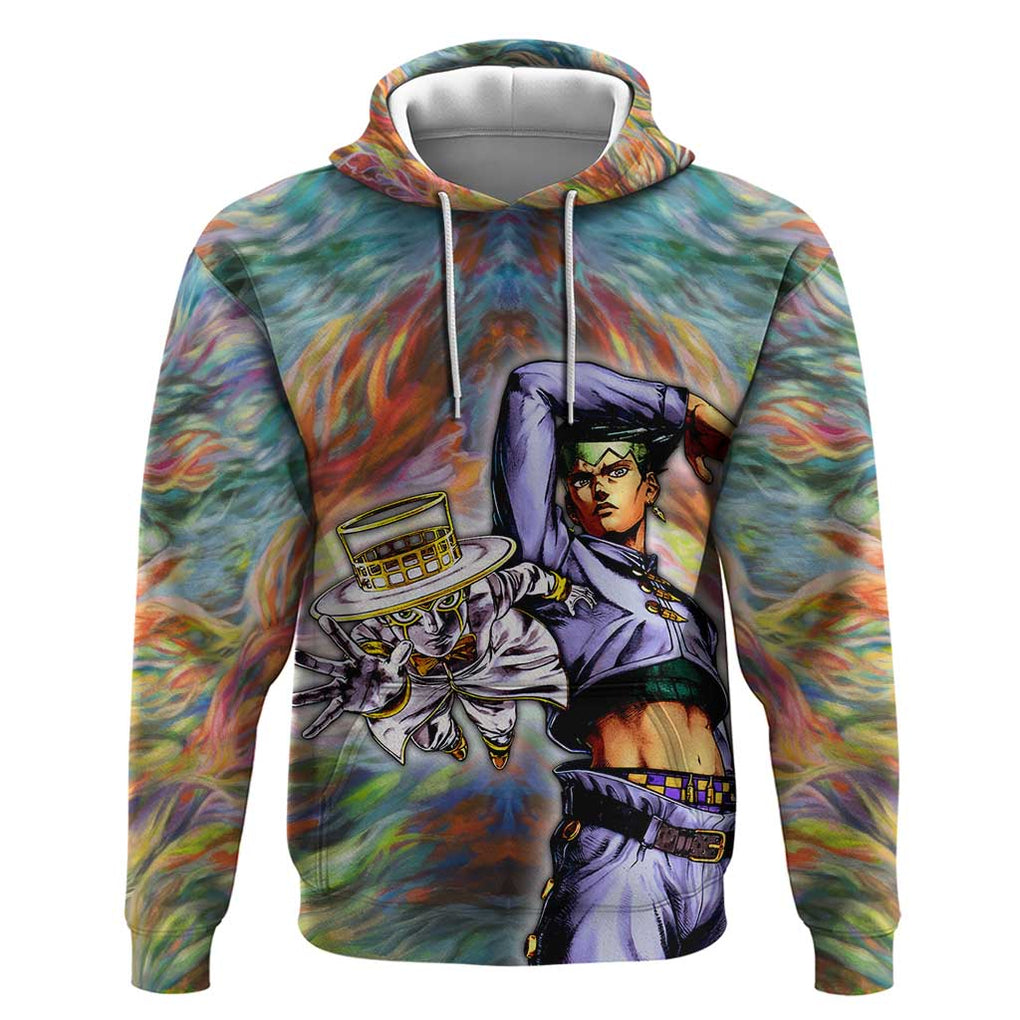 Trippy Rohan Kishibe Heaven’s Door Jojo’s Bizarre Hoodie Trippy Style