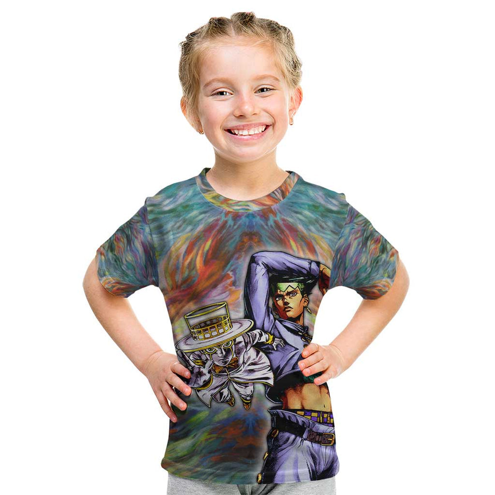 Trippy Rohan Kishibe Heaven’s Door Jojo’s Bizarre Kid T Shirt Trippy Style