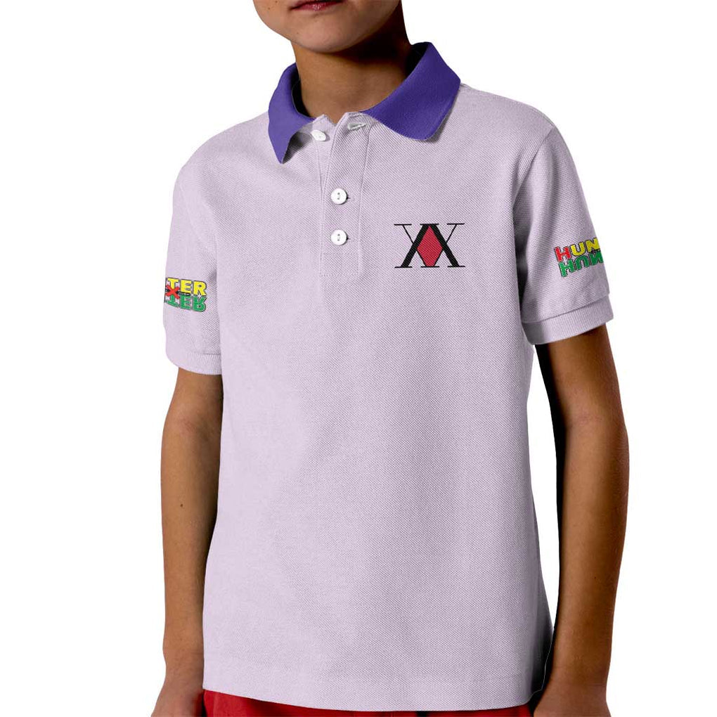 Killua Zoldyck V4 Hunter x Hunter Kid Polo Shirt Anime Style