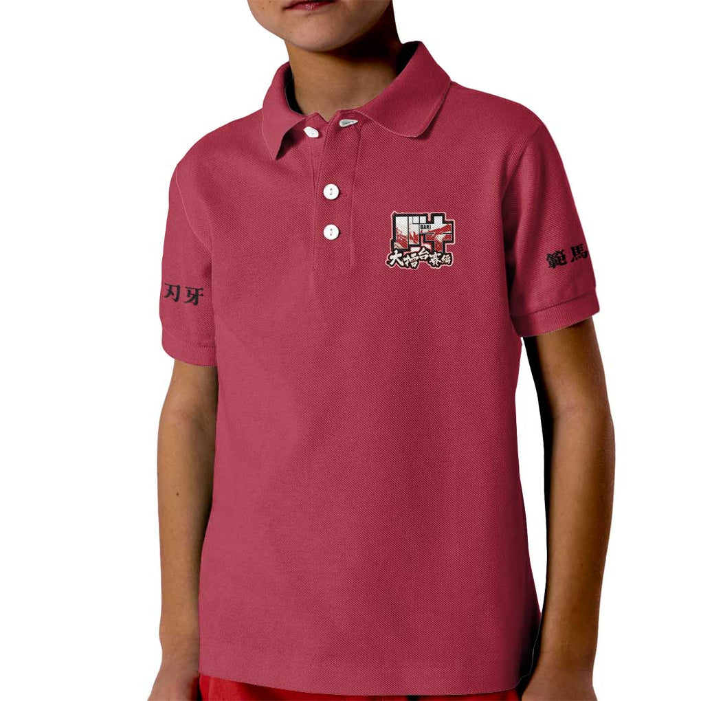 Baki Hanma Baki Kid Polo Shirt Anime Style