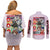 Super Dimension Fortress Macross Couples Matching Off Shoulder Short Dress and Long Sleeve Button Shirt Anime Style