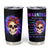 Warning Kinda Crazy Messy Bun Skull Tumbler Cup