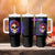 Warning Kinda Crazy Messy Bun Skull Tumbler With Handle