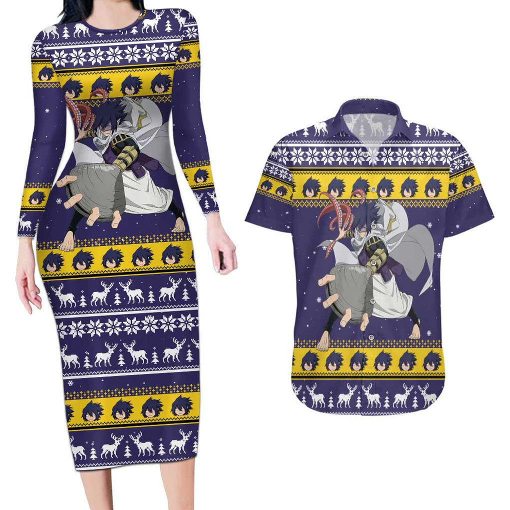 Suneater - My Hero Academia Couples Matching Long Sleeve Bodycon Dress and Hawaiian Shirt Anime Mix Christmas Style