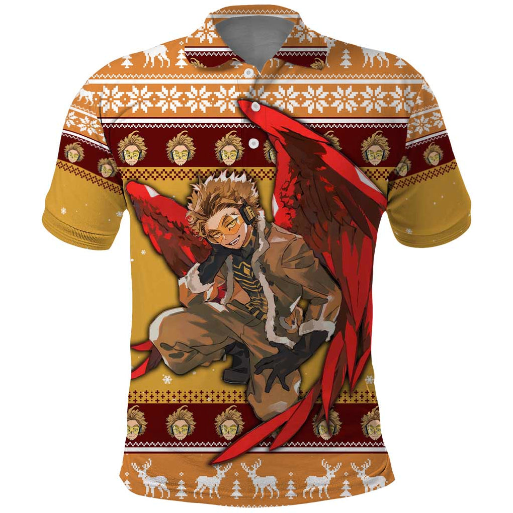 Hawks - My Hero Academia Polo Shirt Anime Mix Christmas Style