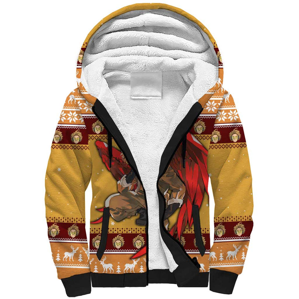 Hawks - My Hero Academia Sherpa Hoodie Anime Mix Christmas Style