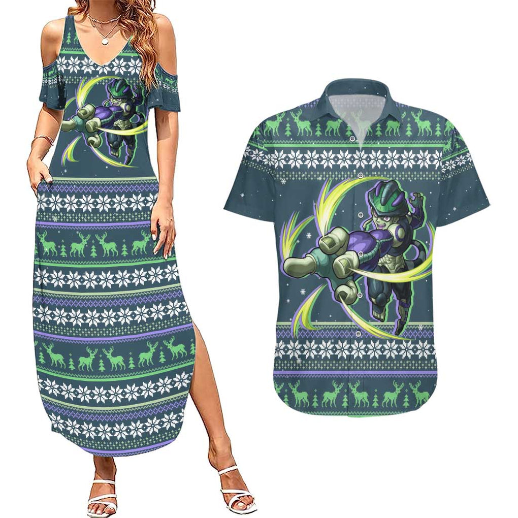 Meruem - Hunter X Hunter Couples Matching Summer Maxi Dress and Hawaiian Shirt Anime Mix Christmas Style