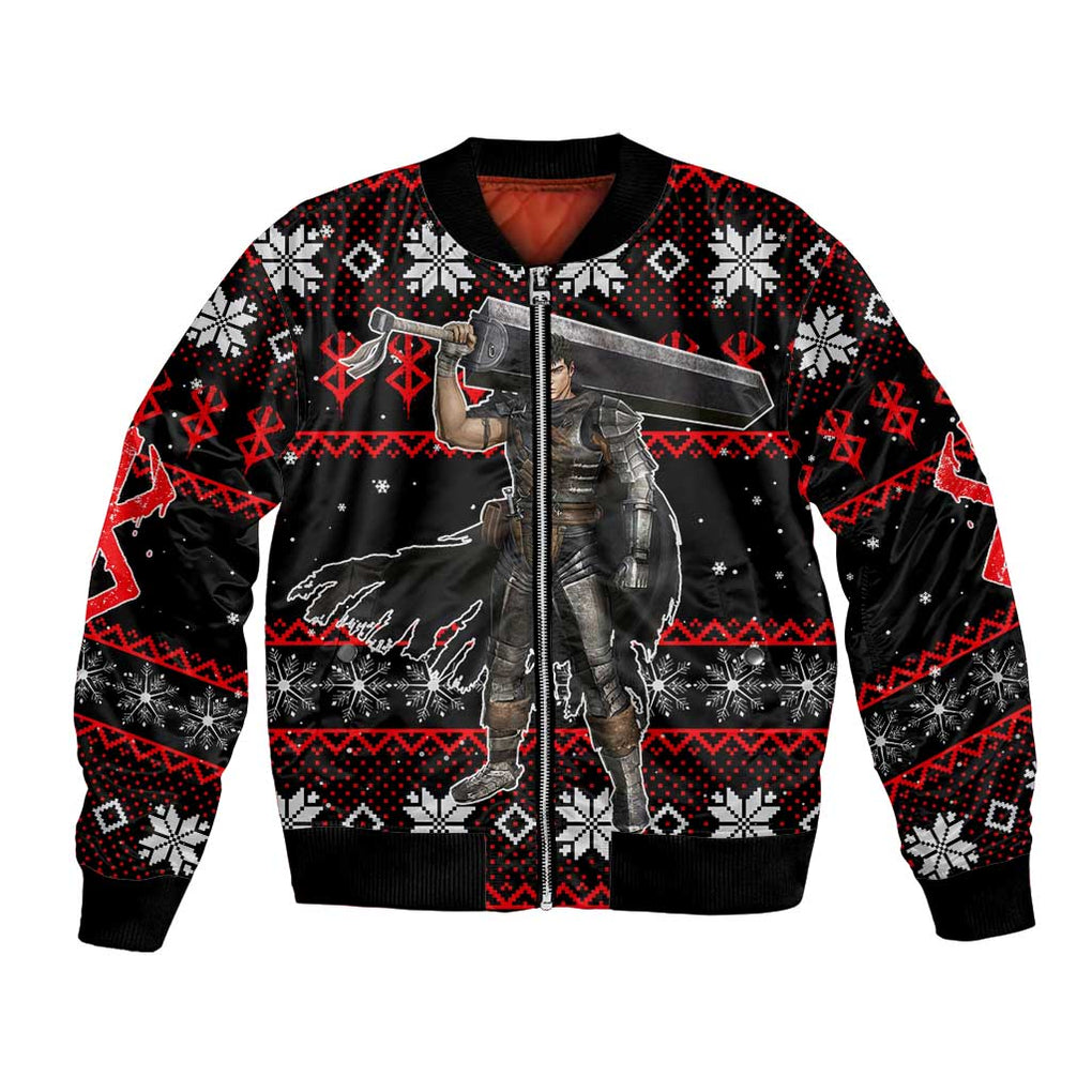 Guts - Berserk Bomber Jacket Anime Mix Christmas Style