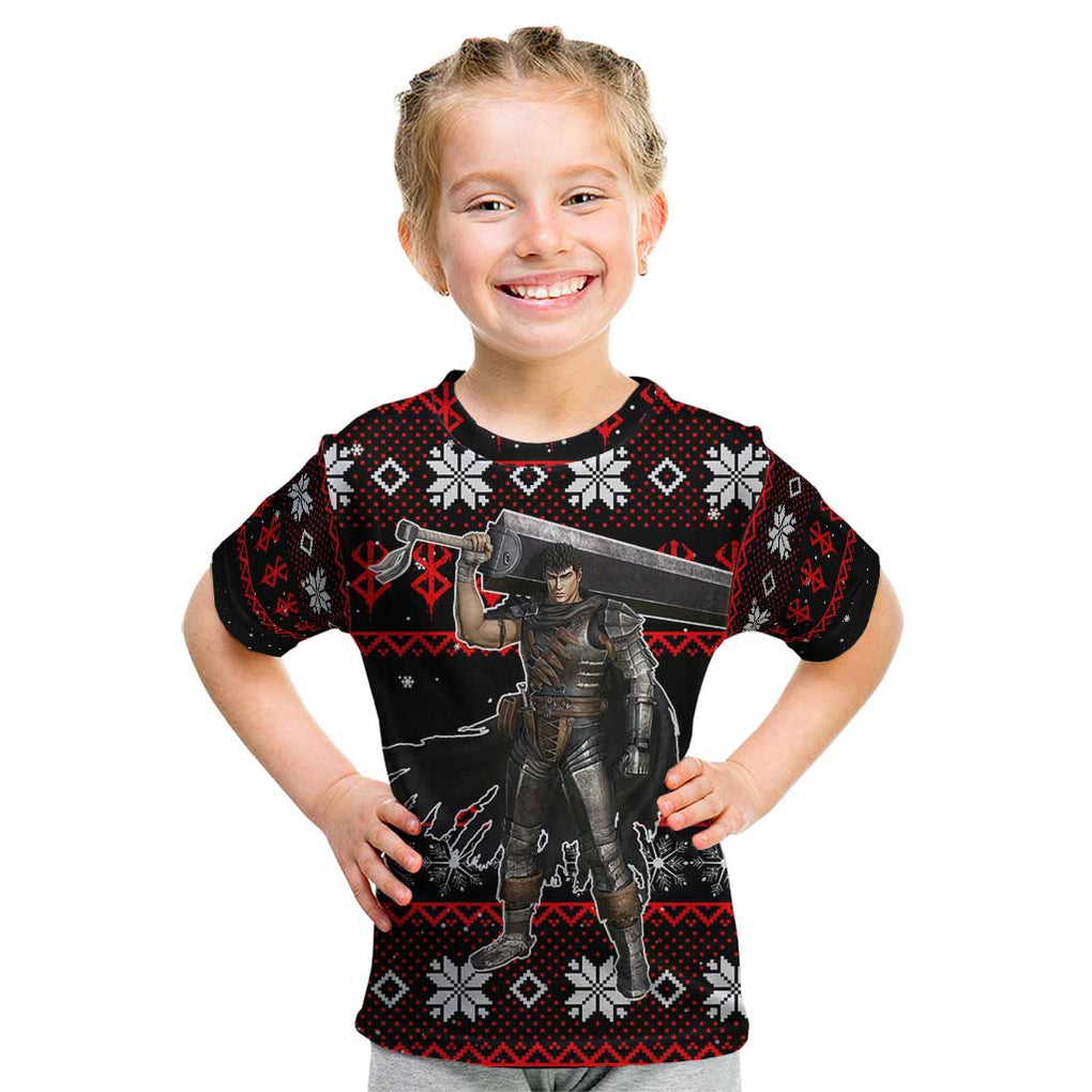 Guts - Berserk Kid T Shirt Anime Mix Christmas Style