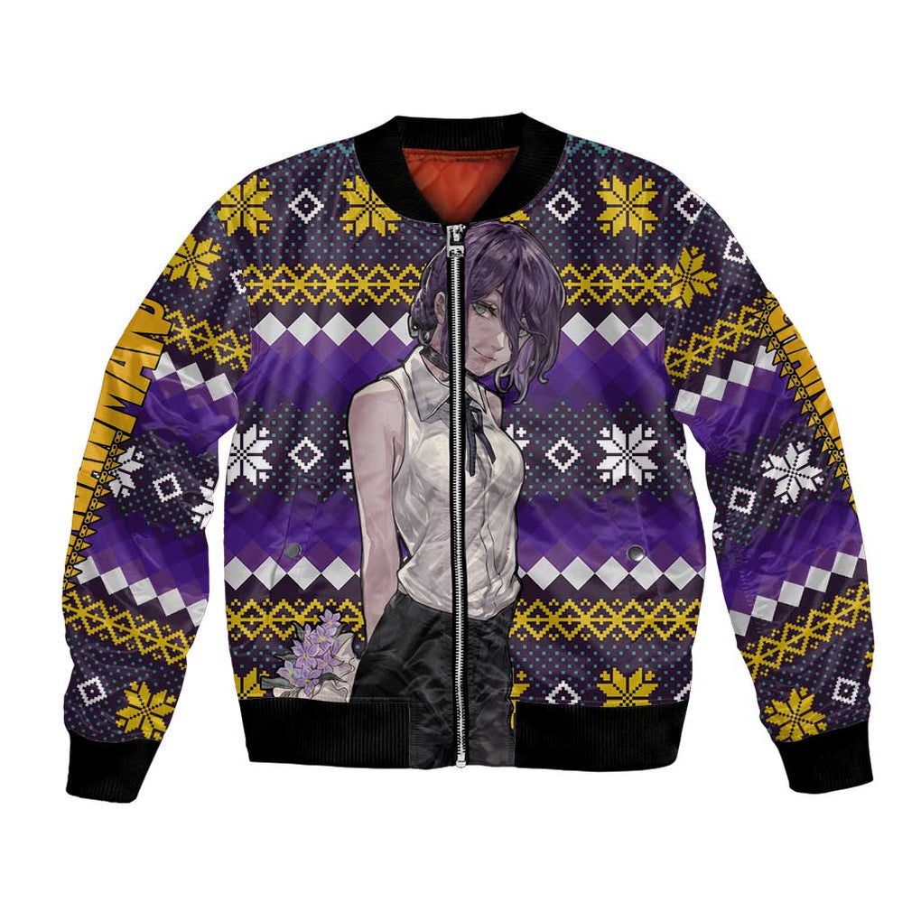 Zere - Chainsaw Man Bomber Jacket Anime Mix Christmas Style