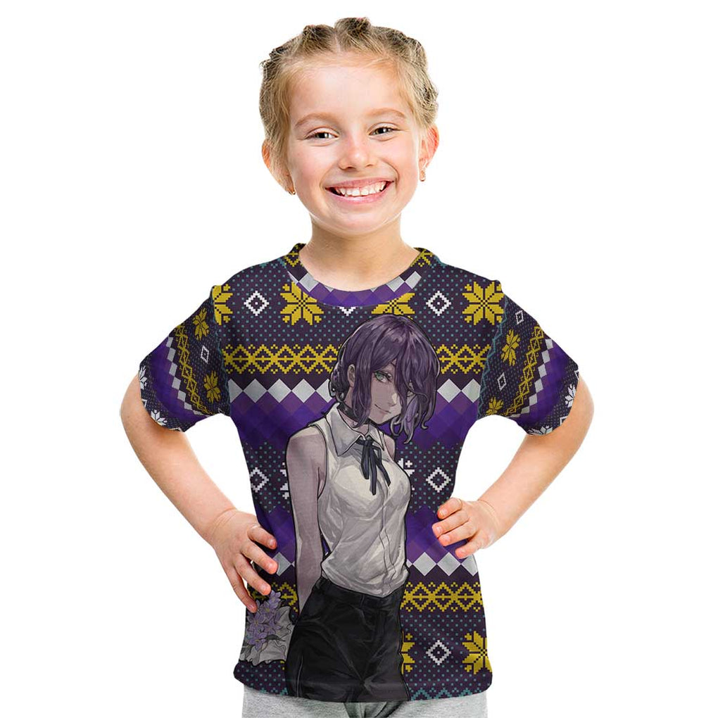 Zere - Chainsaw Man Kid T Shirt Anime Mix Christmas Style