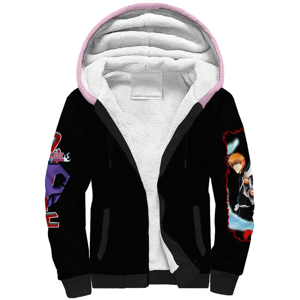 Soul Society Rescue Arc Bleach Sherpa Hoodie Japan Anime Style