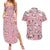 Jigglypuff - Pattern Style Couples Matching Summer Maxi Dress and Hawaiian Shirt