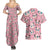 Jigglypuff - Pattern Style Couples Matching Summer Maxi Dress and Hawaiian Shirt