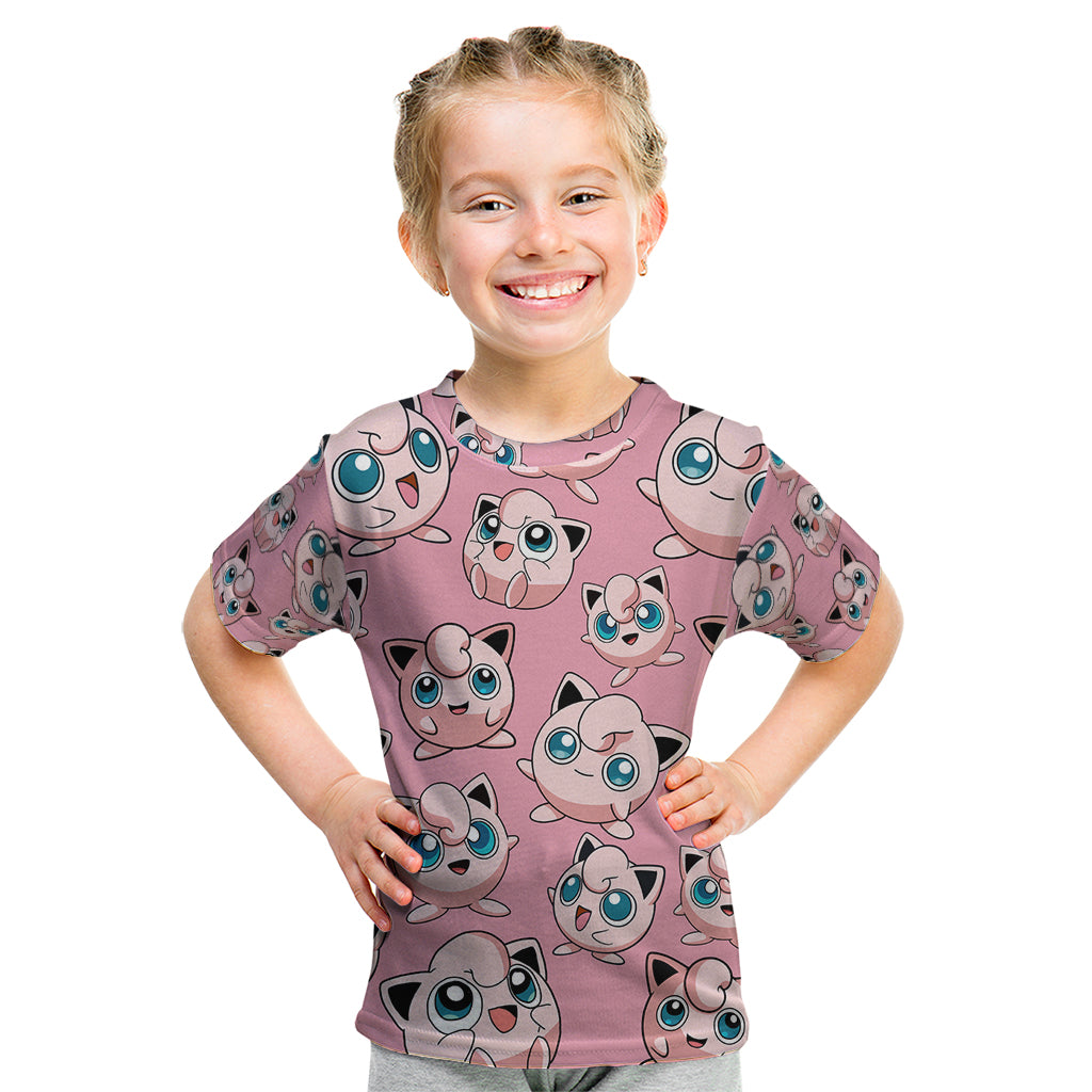 Jigglypuff - Pattern Style Kid T Shirt