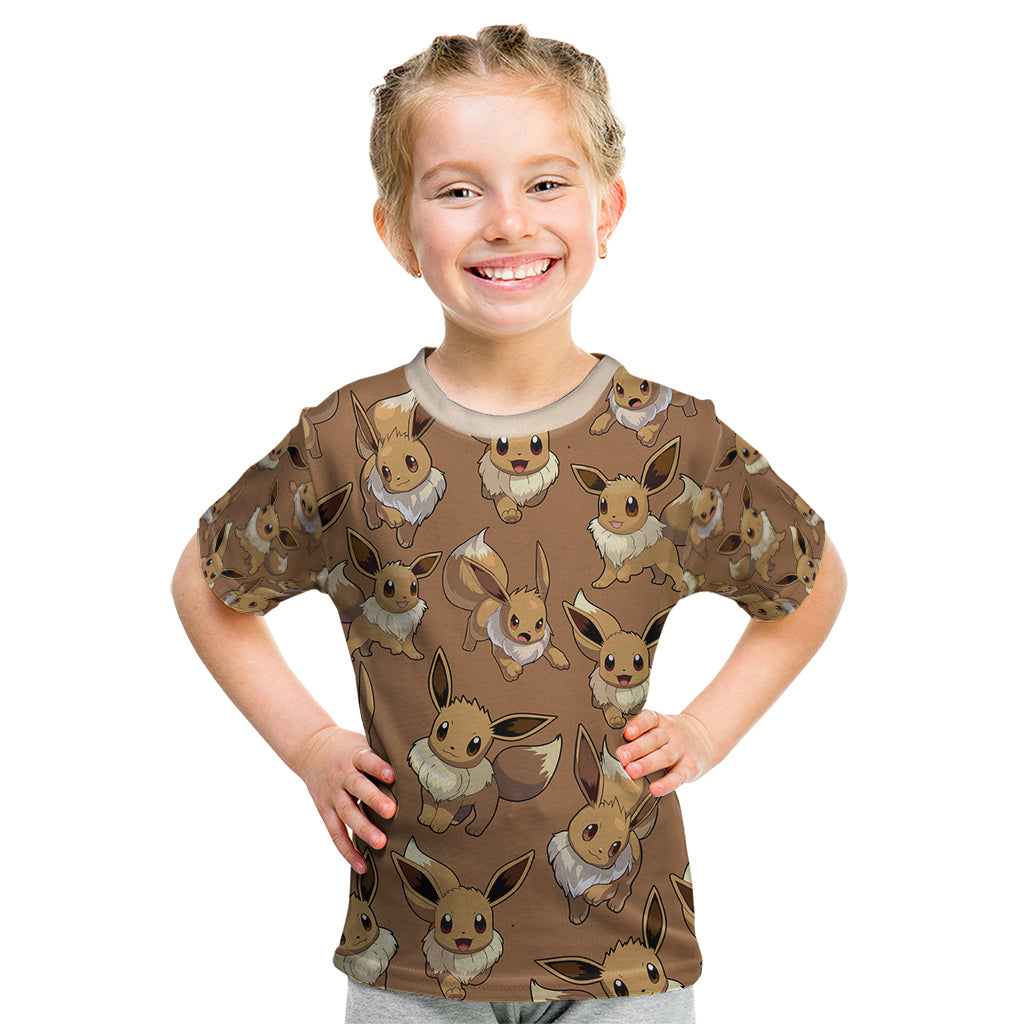 Eevee Pattern Style Kid T Shirt