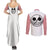 Donquixote Doflamingo - One Piece Anime Couples Matching Summer Maxi Dress and Long Sleeve Button Shirt