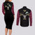 Dracule Mihawk - One Piece Anime Couples Matching Long Sleeve Bodycon Dress and Long Sleeve Button Shirt