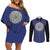 Nico Robin - One Piece Anime Couples Matching Off Shoulder Short Dress and Long Sleeve Button Shirt