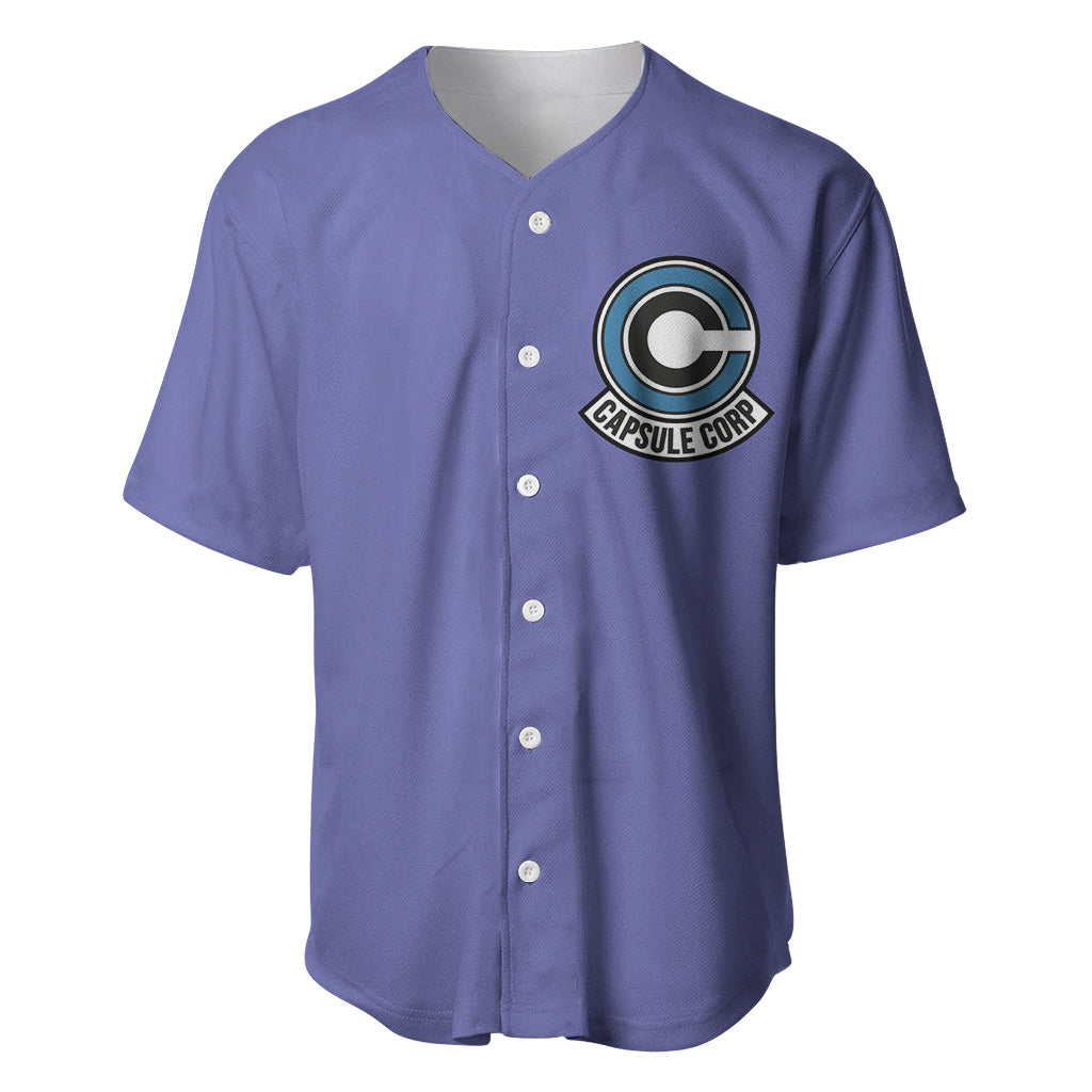 Capsule Corp - Dragon Ball Anime Baseball Jersey