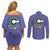 Capsule Corp - Dragon Ball Anime Couples Matching Off Shoulder Short Dress and Long Sleeve Button Shirt