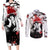 Kenpachi Zaraki Couples Matching Long Sleeve Bodycon Dress and Long Sleeve Button Shirt Anime Japan Style