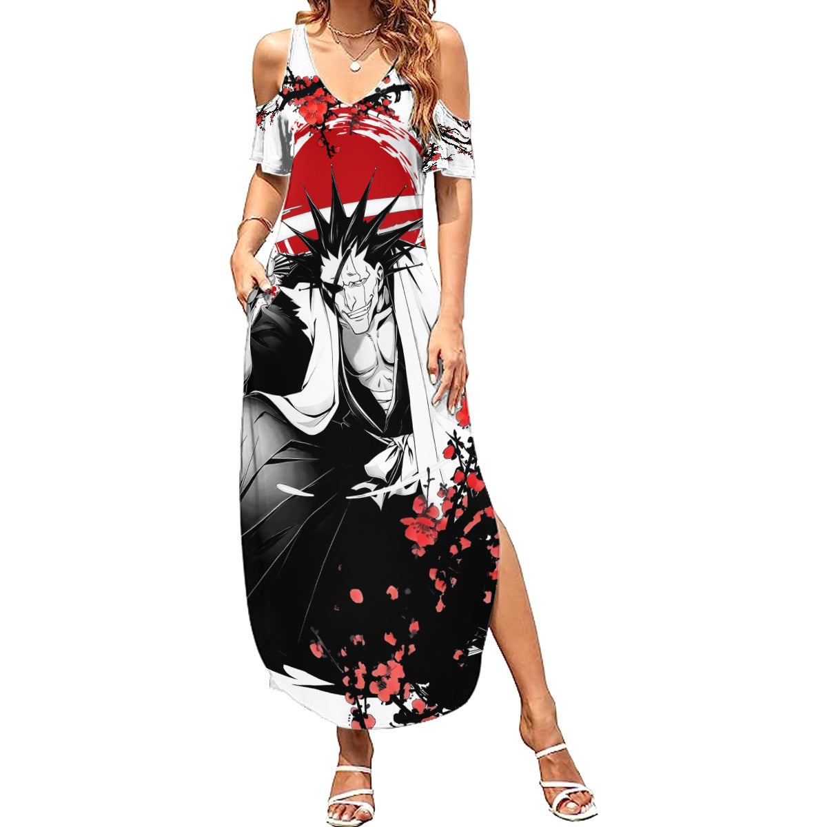 Kenpachi Zaraki Summer Maxi Dress Anime Japan Style