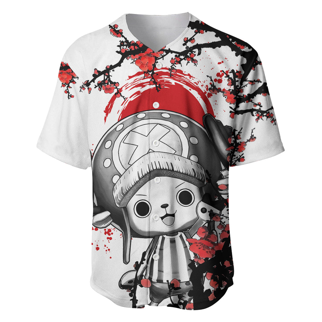 Red Tony Chopper Baseball Jersey Japan Style One Piece Anime