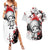 Red Tony Chopper Couples Matching Summer Maxi Dress and Hawaiian Shirt Japan Style One Piece Anime