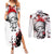 Red Tony Chopper Couples Matching Summer Maxi Dress and Long Sleeve Button Shirt Japan Style One Piece Anime