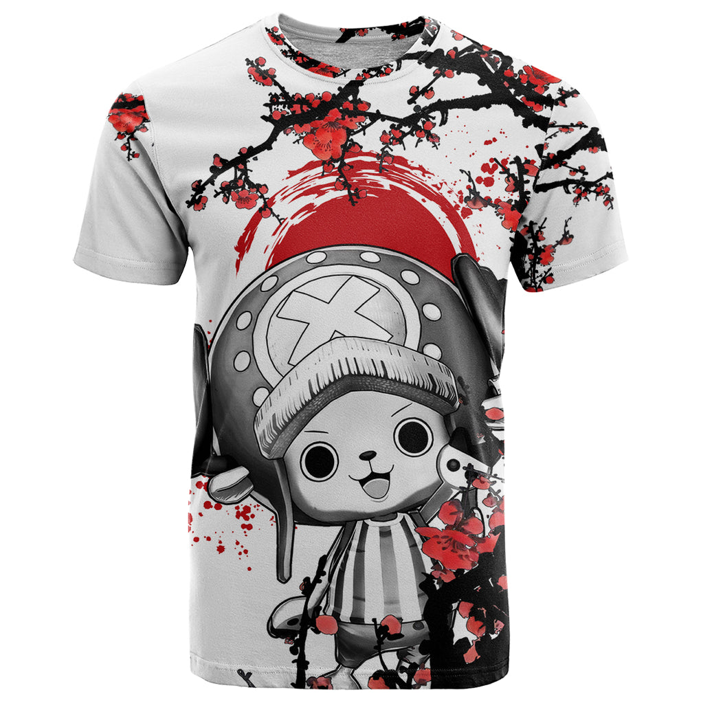 Red Tony Chopper T Shirt Japan Style One Piece Anime