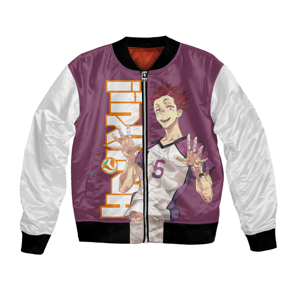 Shiratorizawa Satori Tendo Bomber Jacket Haikyu