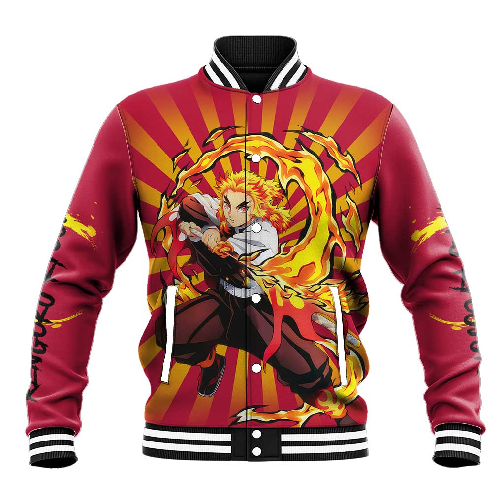 Rengoku - Demon Slayer Baseball Jacket Anime Style