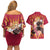 Rengoku - Demon Slayer Couples Matching Off Shoulder Short Dress and Hawaiian Shirt Anime Style