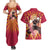 Rengoku - Demon Slayer Couples Matching Summer Maxi Dress and Hawaiian Shirt Anime Style