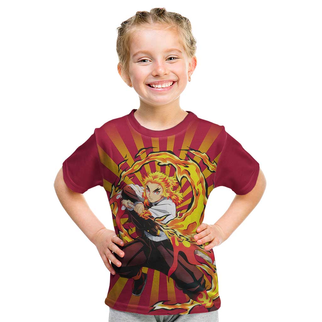 Rengoku - Demon Slayer Kid T Shirt Anime Style