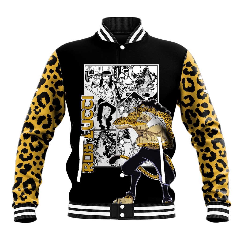 Rob Lucci - One Piece Baseball Jacket Anime Mix Pattern Style