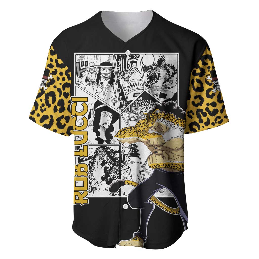 Rob Lucci - One Piece Baseball Jersey Anime Mix Pattern Style