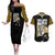 Rob Lucci - One Piece Couples Matching Off The Shoulder Long Sleeve Dress and Hawaiian Shirt Anime Mix Pattern Style